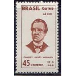 1966-105aé- Sesquicentenário F.A.Varnhagen-Cr$ 45.00