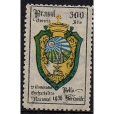 1936-112-2º Congresso Eucarístico Nacional-BH/MG-300 réis