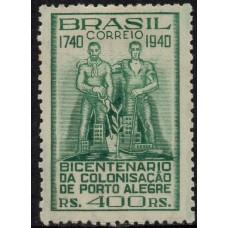 1940-156-Bicent.da Colonização de Porto Alegre/RS-400 réis