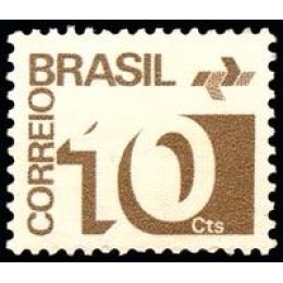1972-541-Tipo Cifra Sem Filigrana-10cts