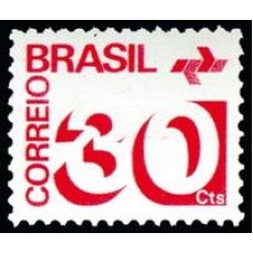1972-543-Tipo Cifra-Sem Filigrana-30cts