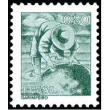1976-563-Profissões-Sem Filigrana-Garimpeiro 0.80