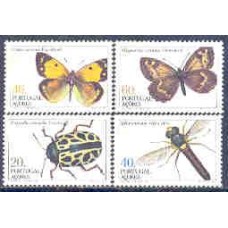 1984-358/61-Açores-Borboleta e Inseto