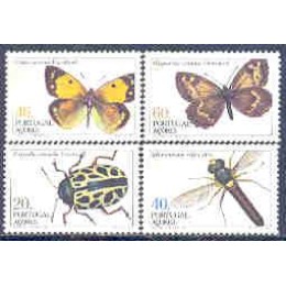 1984-358/61-Açores-Borboleta e Inseto