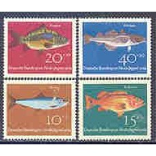 1964-284/86-Alemanha Ocidental-Peixes