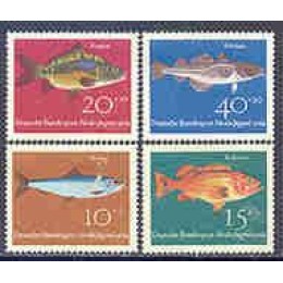 1964-284/86-Alemanha Ocidental-Peixes
