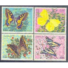 1981-740/43-Algéria-Borboletas
