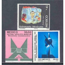 México-1985-1134/36-Telecomunicações