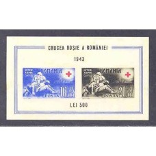 Romênia-1943-bl 10-Cruz Vermelha